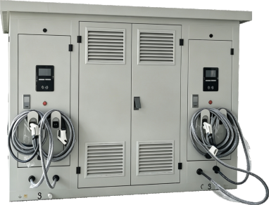 Dual EV charging cabinet
