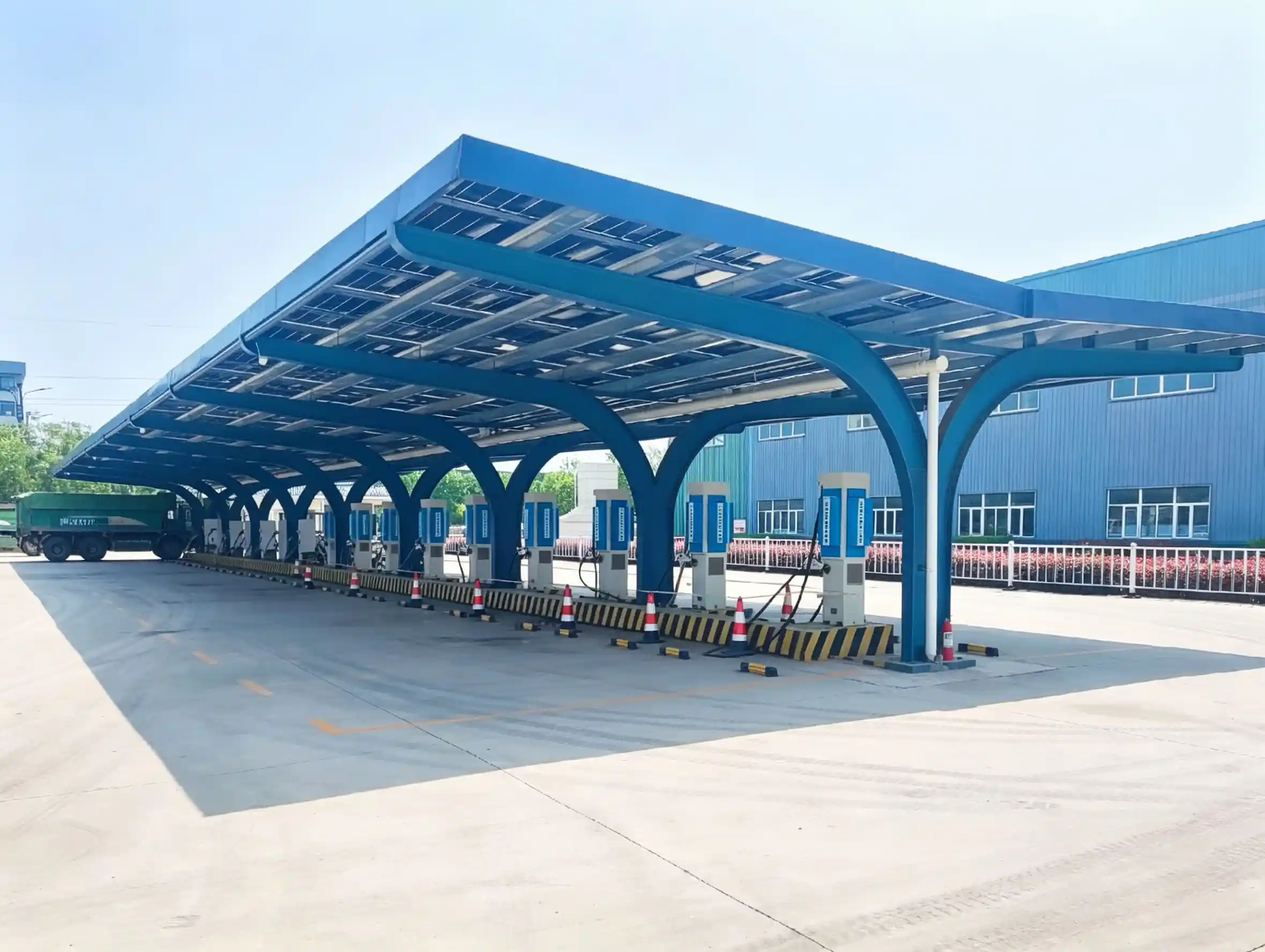 Solar storage EV charging station system